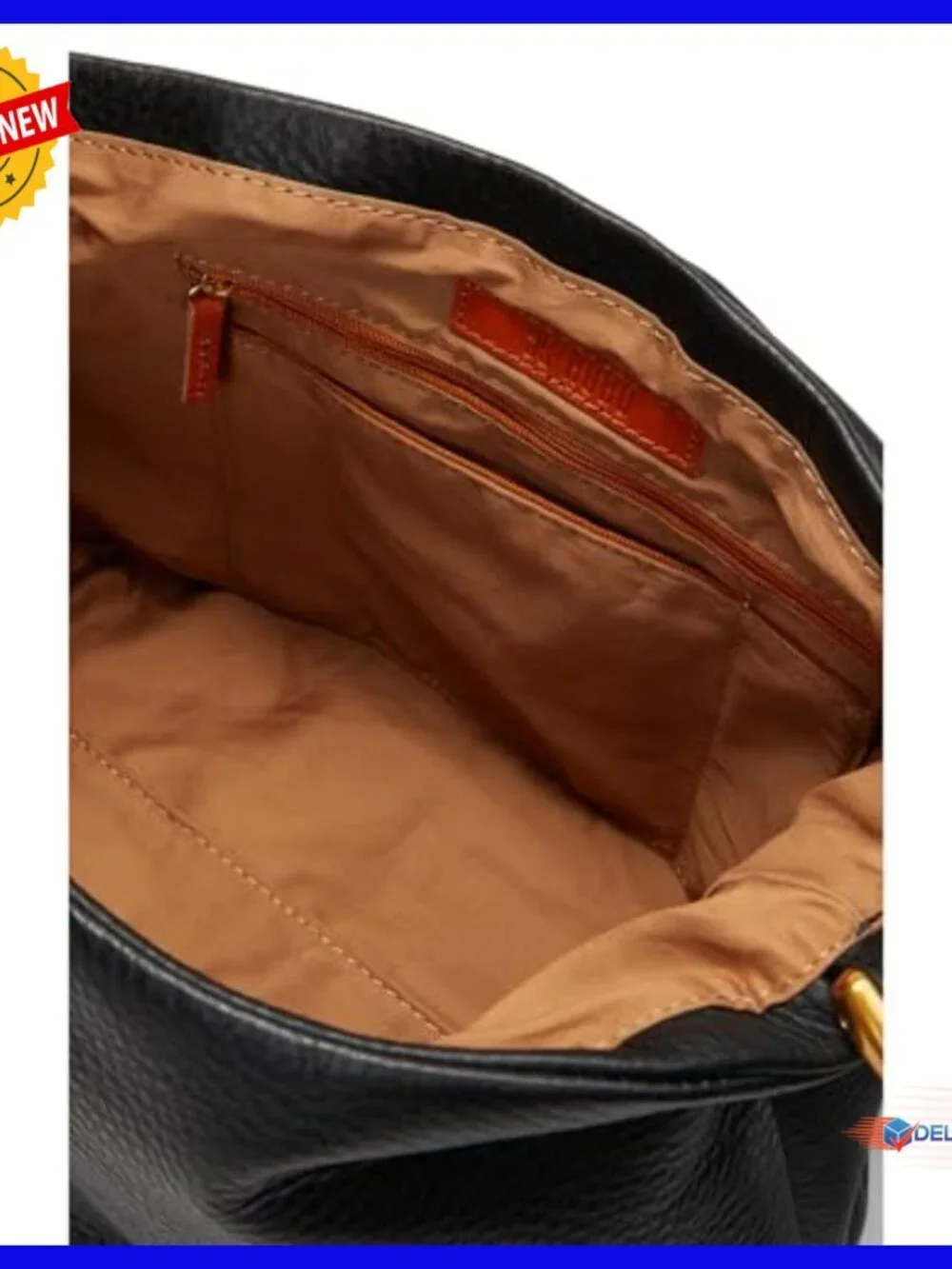 Leather Convertible Hobo Bag with Multiple Pockets and Adjustable Straps